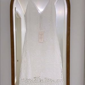 Floral lace midi dress